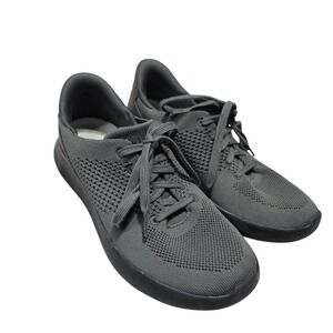 Kizik Unisex Grey Mesh Lace Up Sneakers Athletic Casual Shoes Size Men 7.5 Wmn 9